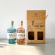 Two 20cl bottles of Tides Fortune gin and gift box